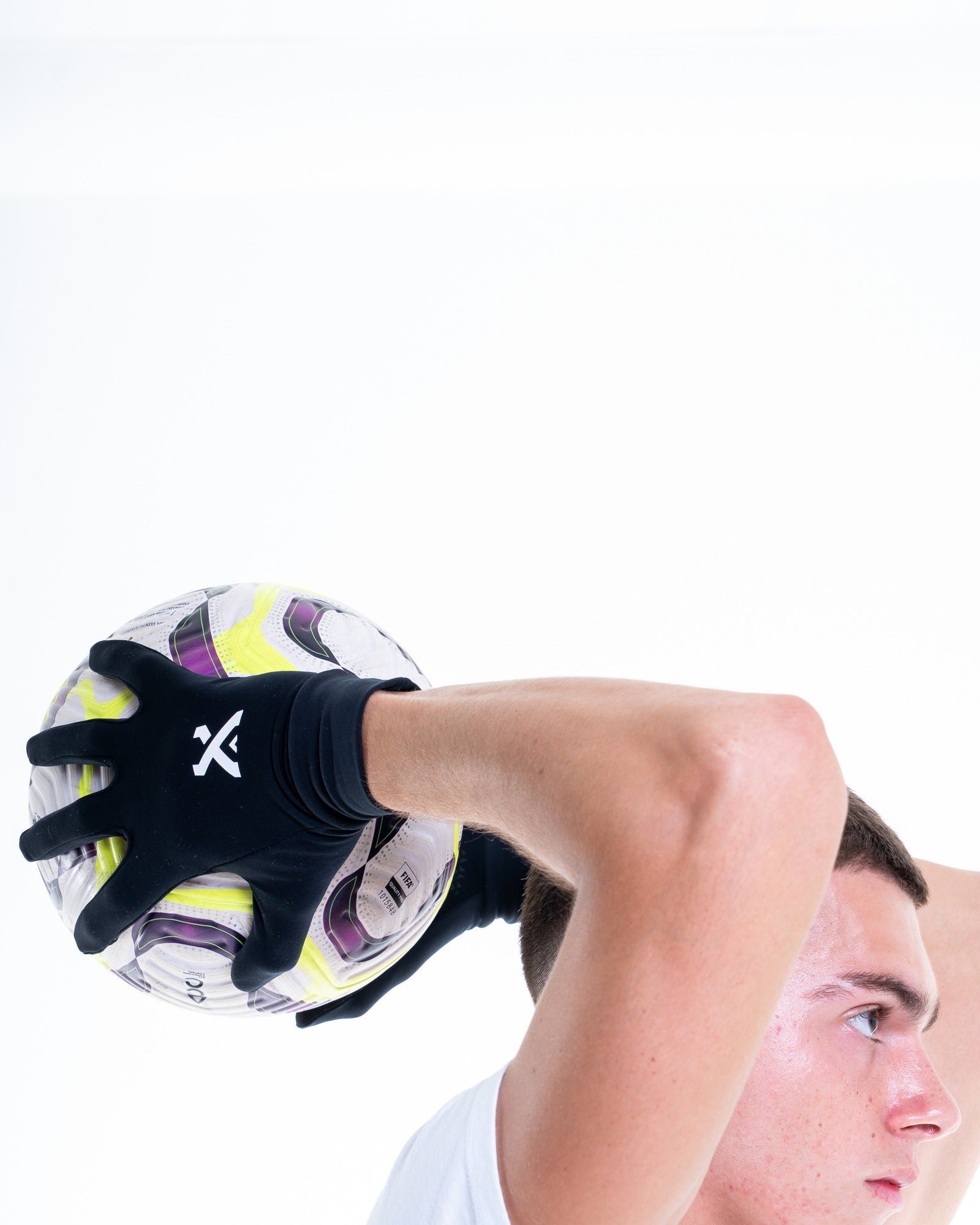 GEARXPro Grip Gloves Black - contatto con il pallone